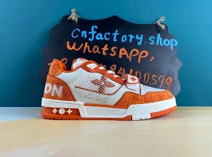Orange LV Sneakers — Shoes from Weidian, photo 3 of 4