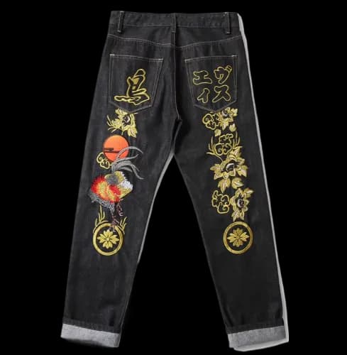 ROOSTER OF THE YEAR JEANS — Pants from Taobao