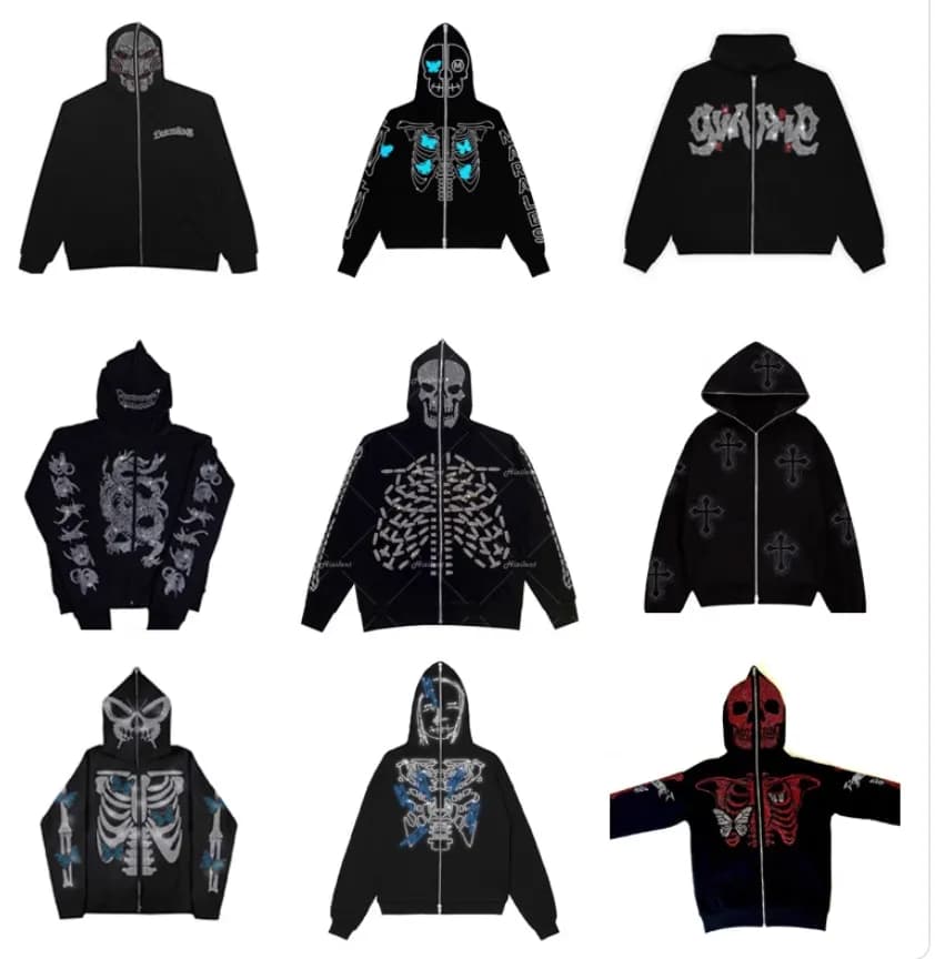y2k zip hoodie — Hoodies from Taobao