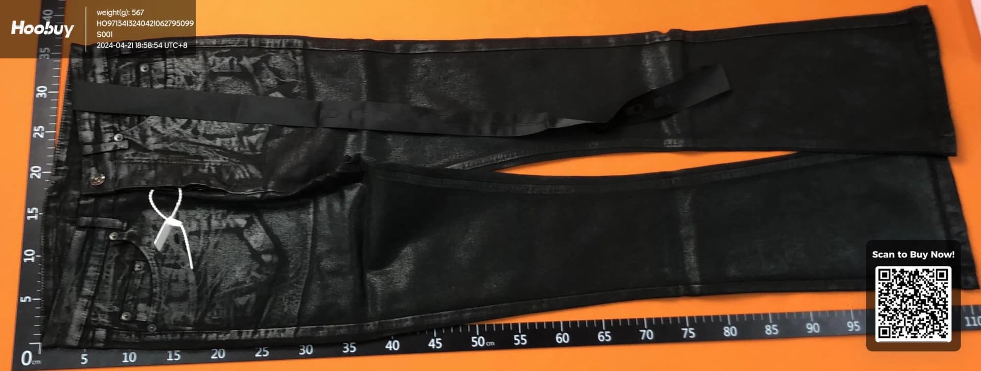 Rick Owens Waxed jeans from Taobao