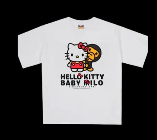 HELLO KITTY X BABY MILO TEE — T-Shirts from Taobao