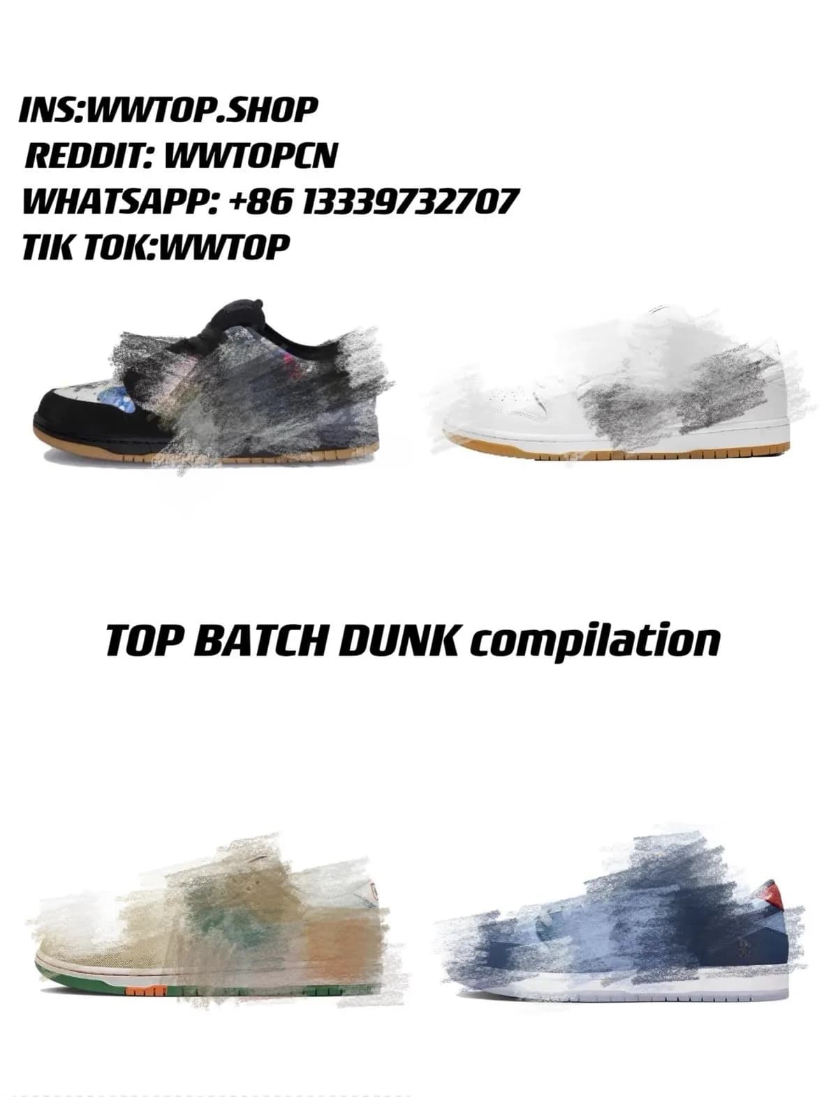 Top batch dunks alternative colors from Weidian