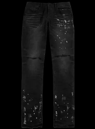 PURPLE WHITE PAINT JEANS — Pants from Taobao