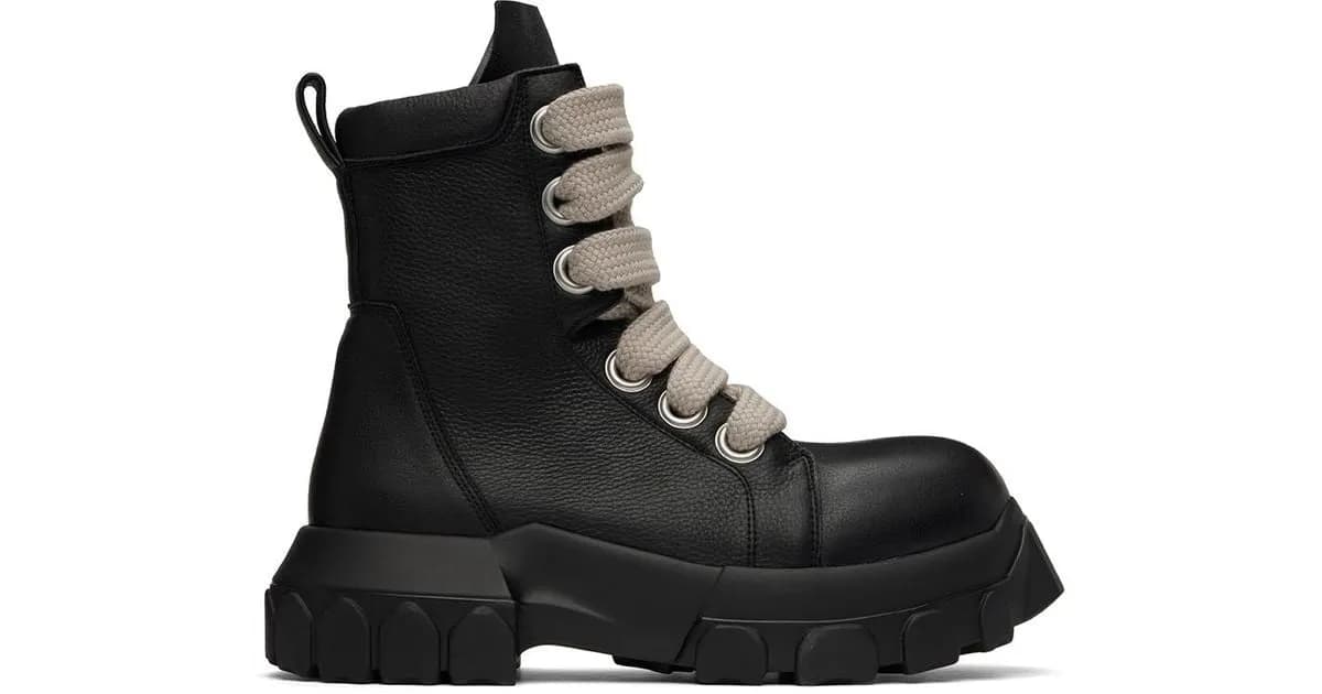 Rick Owens Jumbo Lace Tractor Boot 2 Styles — Shoes from Taobao
