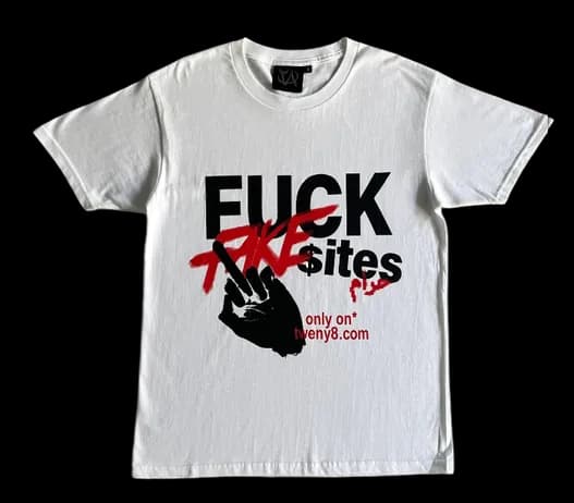 Fuck Fake Sites Tee — T-Shirts from Weidian