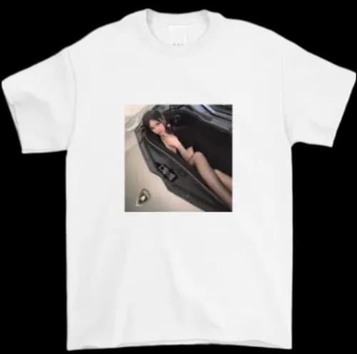 Girl in lamborghini tee — T-Shirts from Taobao