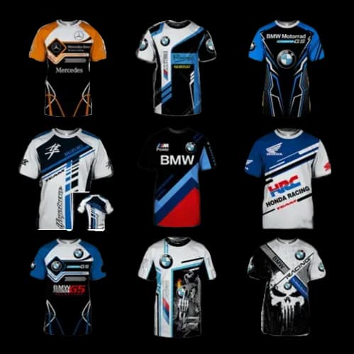Motorsport Tee Mercedes BMW Honda Alpine Ferrari — T-Shirts from 1688