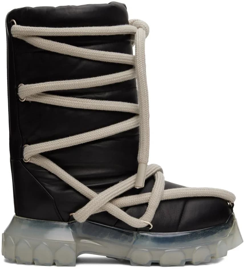 Rick Owens Lace Up Lunar Boot — Shoes from Weidian