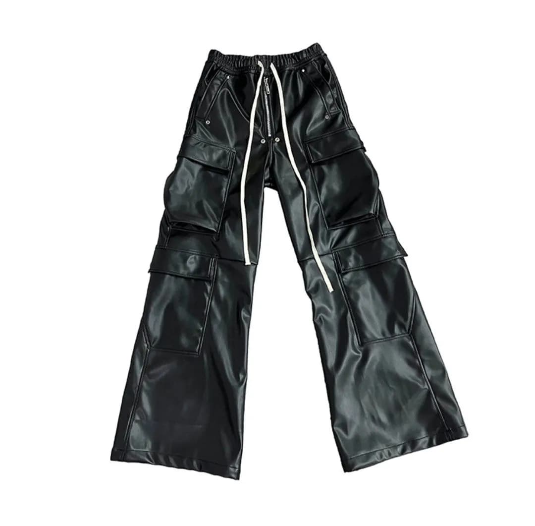 Rick Owens Leather Bela Cargo Pants — Pants from Taobao