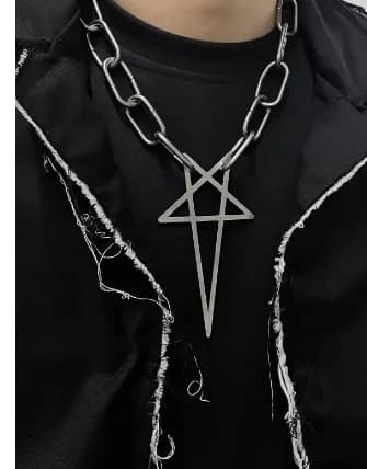 Rick owens pentagram chain — Accessories from Taobao