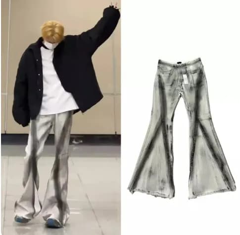 Rick Owens flared denim — Pants from Weidian
