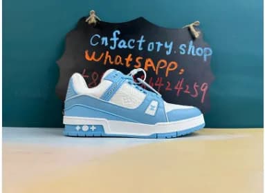 Lv Trainer Low White Sky Blue — Shoes from Weidian, photo 2 of 2