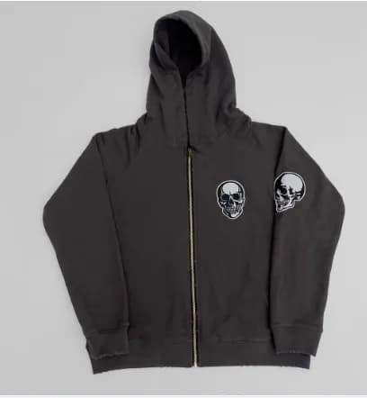 number nine skull zip up — Hoodies from Taobao, photo 2 of 2