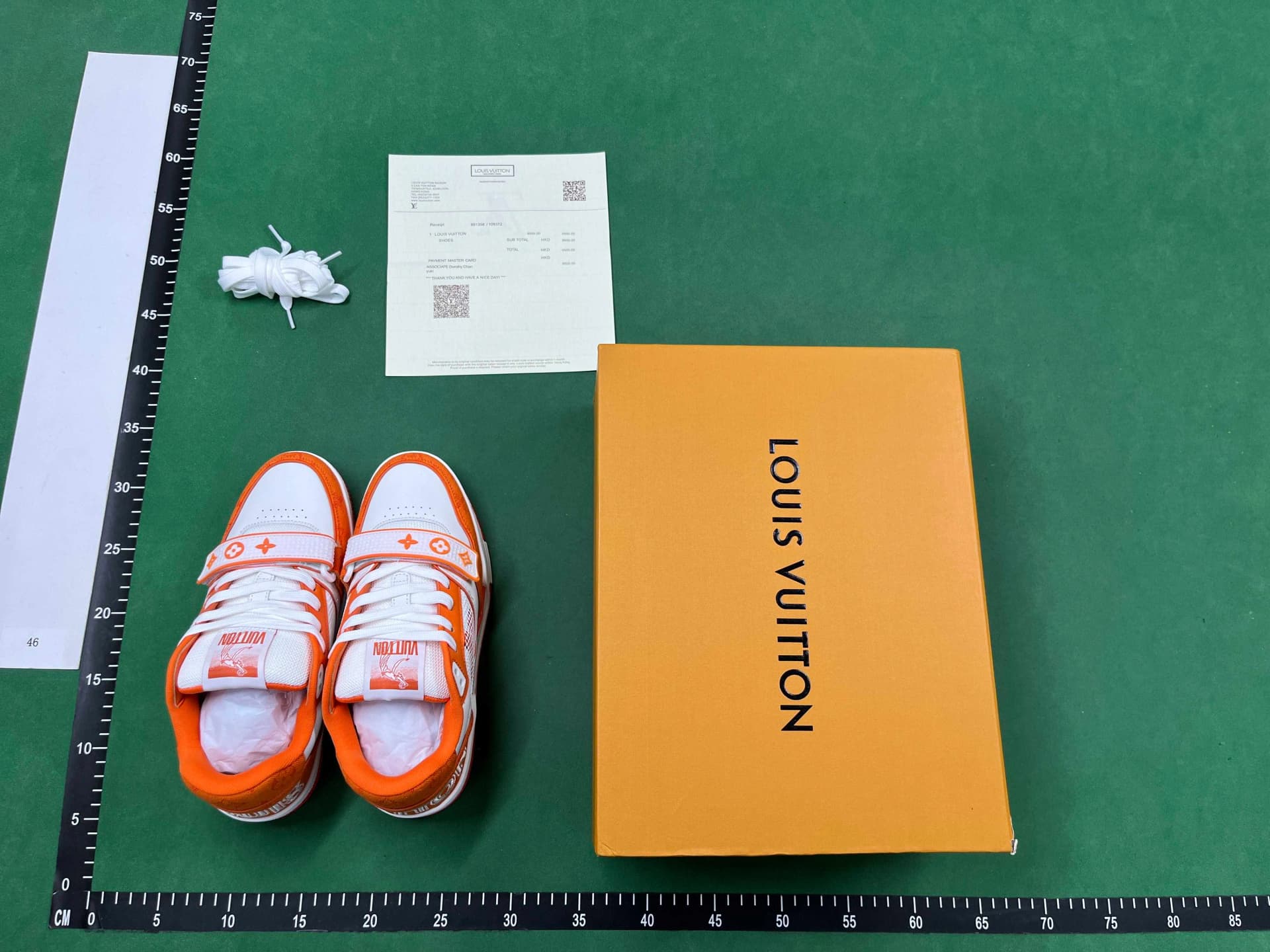 Orange LV Sneakers — Shoes from Weidian, photo 2 of 4