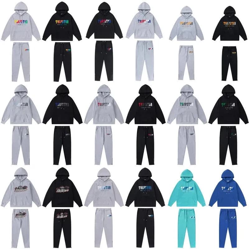 Top selling Trapst European and American fashion brand gradient letter tiger head print hooded sweat 20 from Weidian