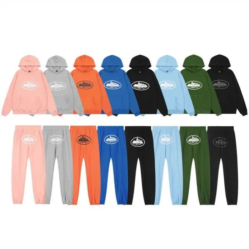 Corteiz Devil Island Hoodie Street Hip Hop Skate Sport Set Casual Fleece Sweatpants Fashion Trendy 48 — clothing from Weidian