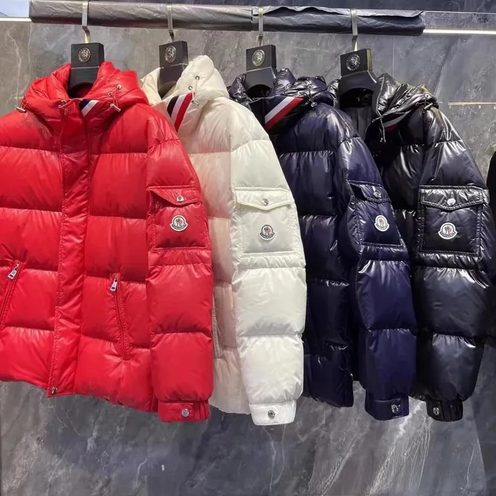 Moncler Style Glossy Hooded Down Jacket — clothing from Weidian