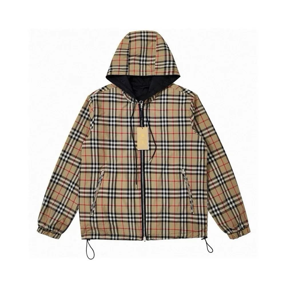 Burberry Style Check Reversible Jacket — clothing from Weidian