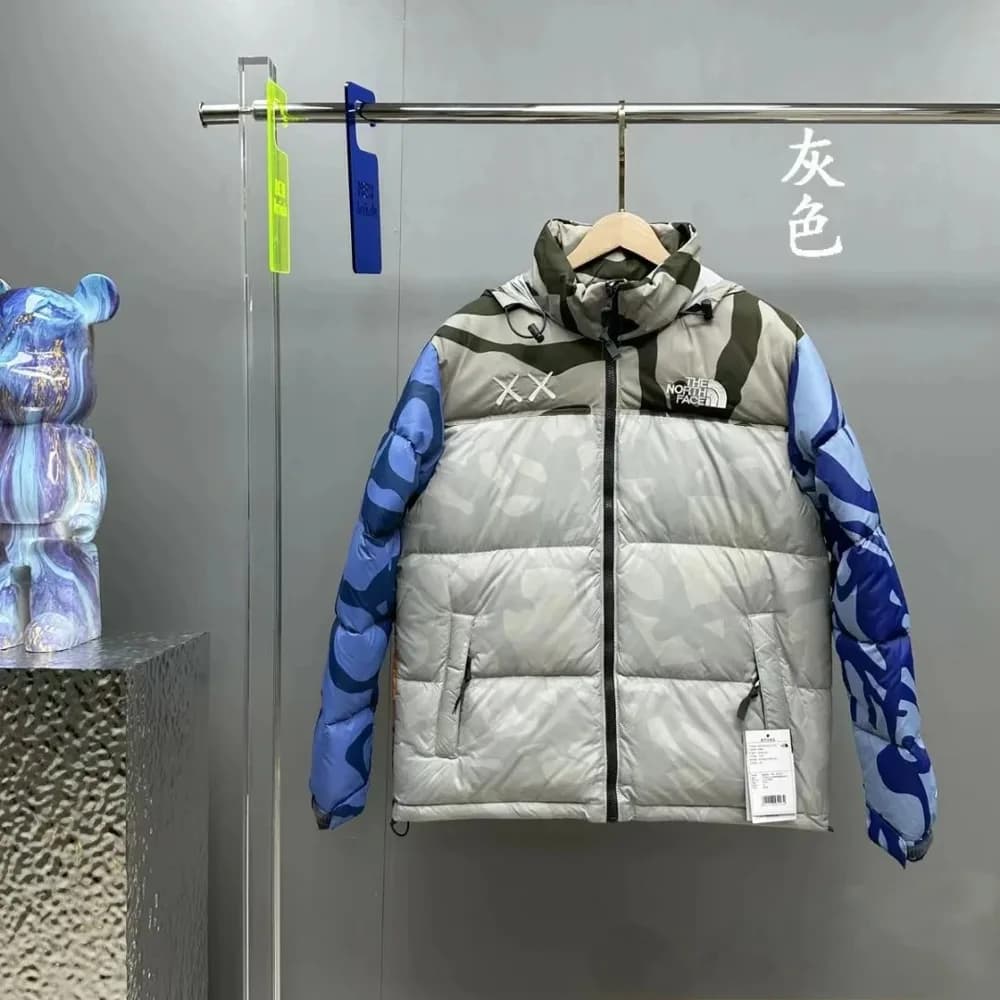 KAWS x TNF Style Nuptse Down Jacket — clothing from Weidian