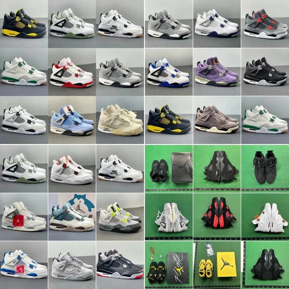 Jordan 4 Style Retro Sneaker Collection — shoes from Weidian