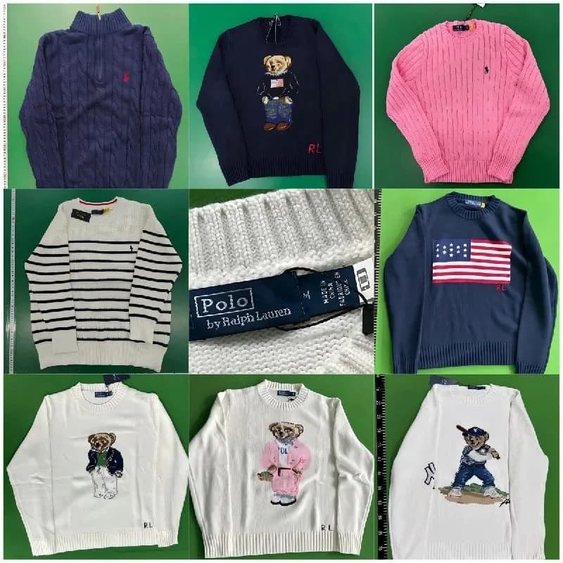 Polo Bear Style Knit Sweater — clothing from Weidian