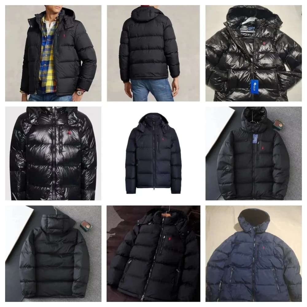 Polo Style Hooded Down Puffer — clothing from Weidian