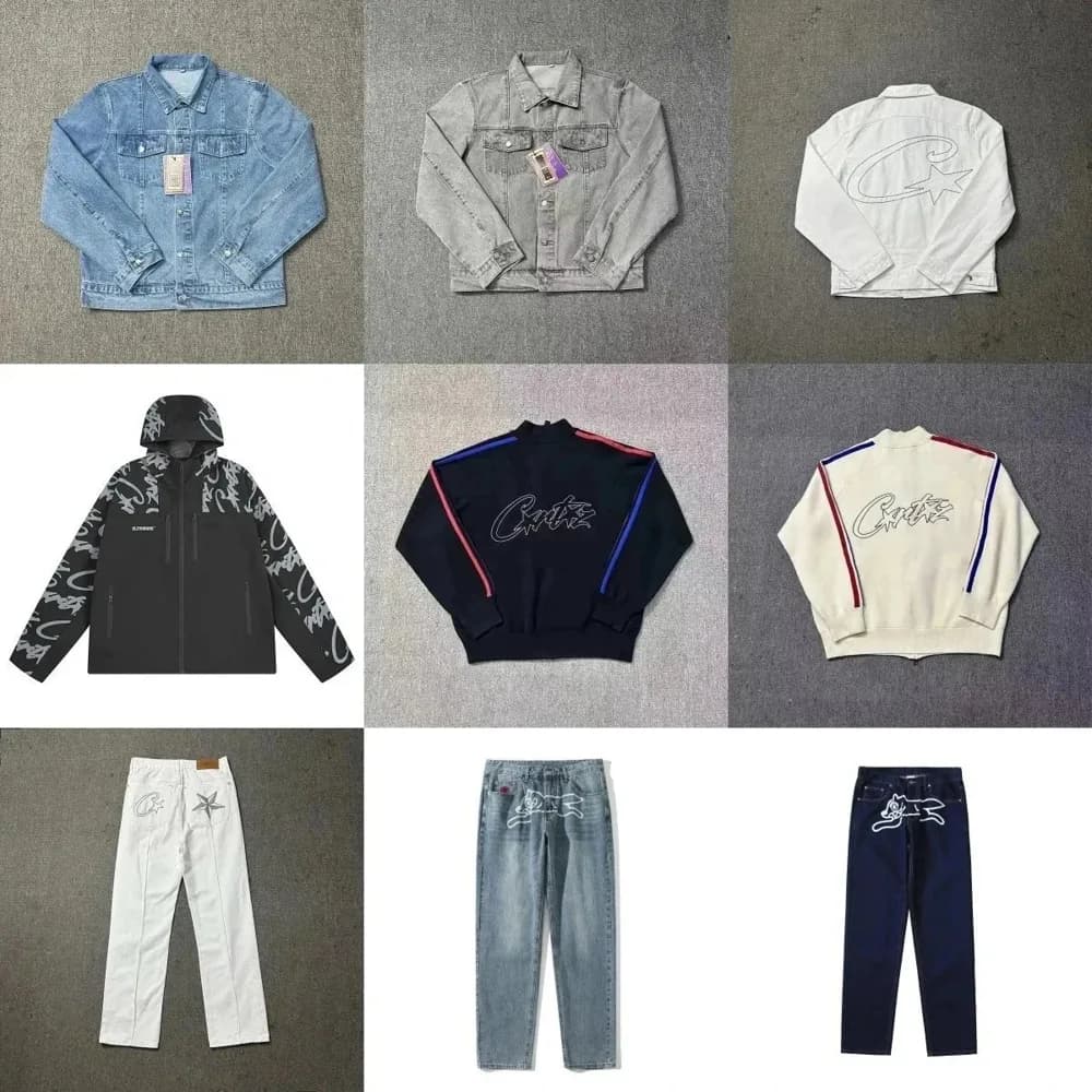 Corteiz Style Denim & Track Jacket Collection — clothing from Weidian