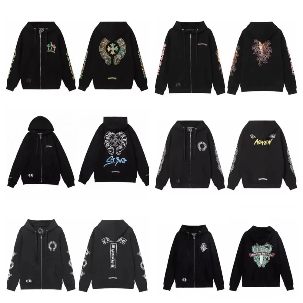 Chrome Hearts Style Zip Hoodie — hoodies from Weidian