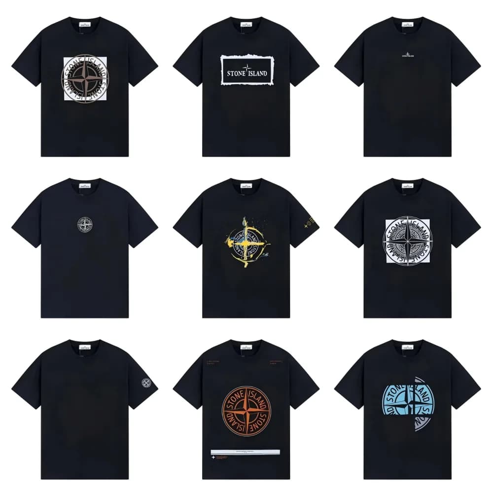 Stone Island Style Logo T Shirt — tShirts from Weidian