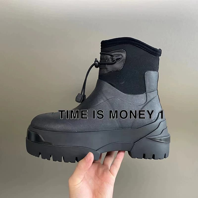 Independent correct version of alyx outdoor vibe wind vulcanized heightened snow boots dark functional thick bottom waterproof rain boots from Taobao