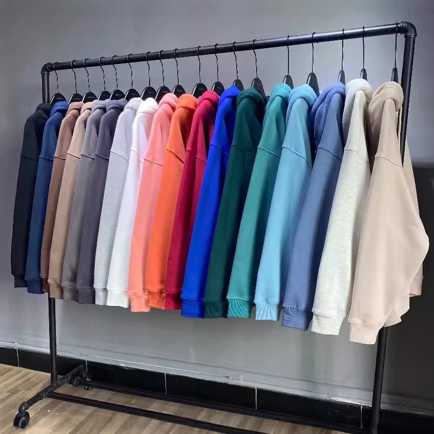 European and American high street fashion brand 360g polar fleece plus velvet basic hooded sweatshirt hoodies hoodie from 1688