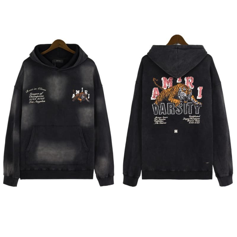 Suéter de marca de moda de niebla AM con letras de crack logo Splash tinta flujo pintura graffiti bordado Sudadera con capucha para pareja abrigo IRI from 1688