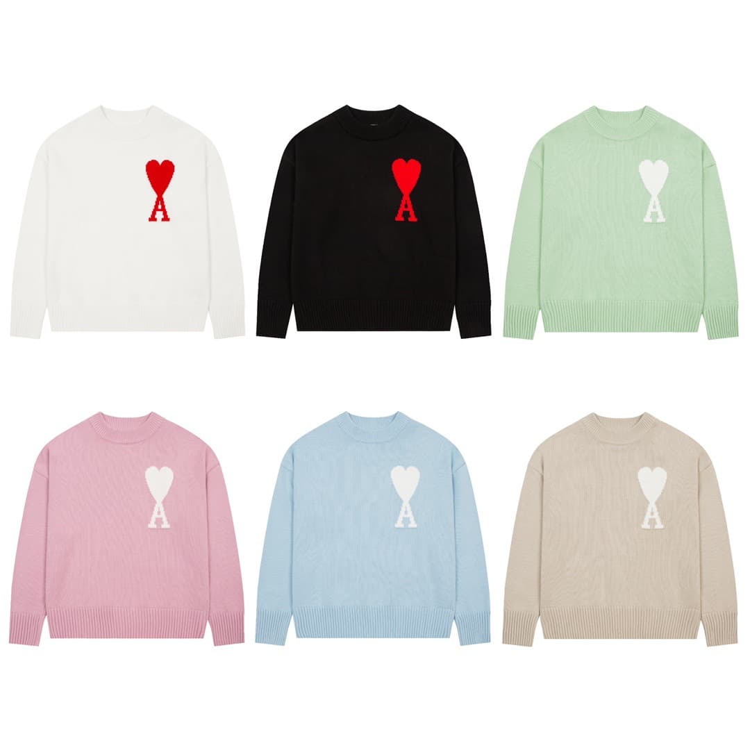 Internet celebrity sweater couple outfit autumn and winter Korean version new love letter loose versatile round neck long sleeve knitted sweater top from 1688