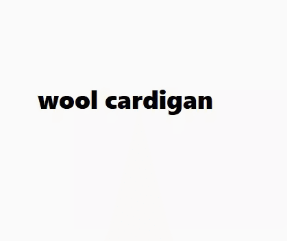 wool cardigan from Taobao