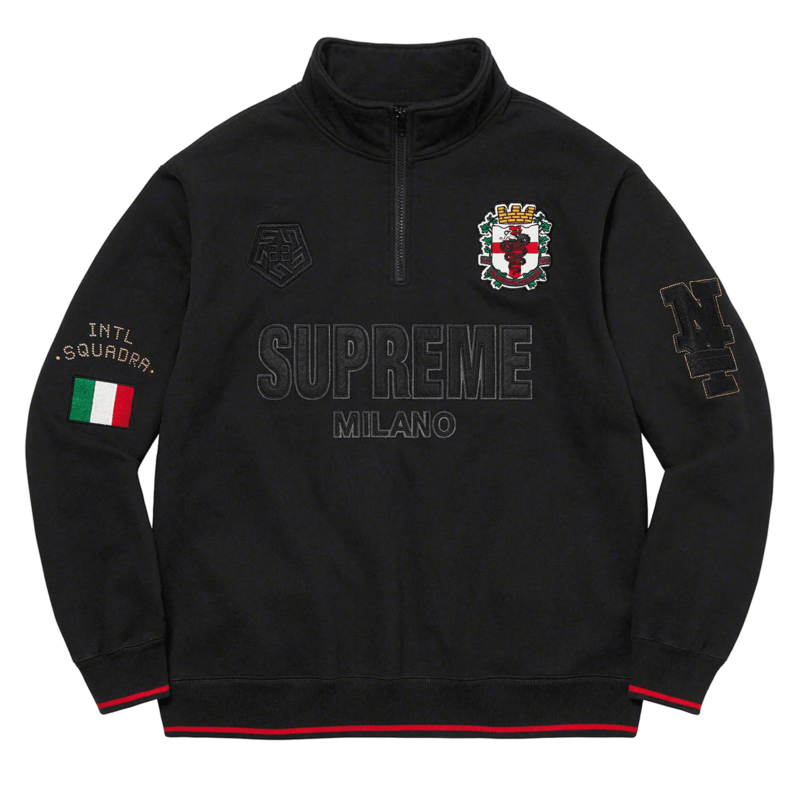 Supreme Milano half zip Pullover — Hoodies from Taobao