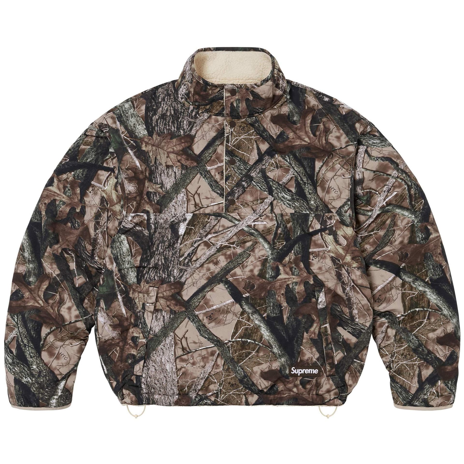 SUPREME POLARTEC SHEARLING REVERSIBLE PULLOVER — Jackets from Taobao