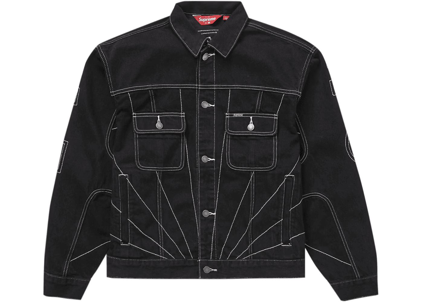 Supreme Radial Embroidered Denim — Jackets from Taobao