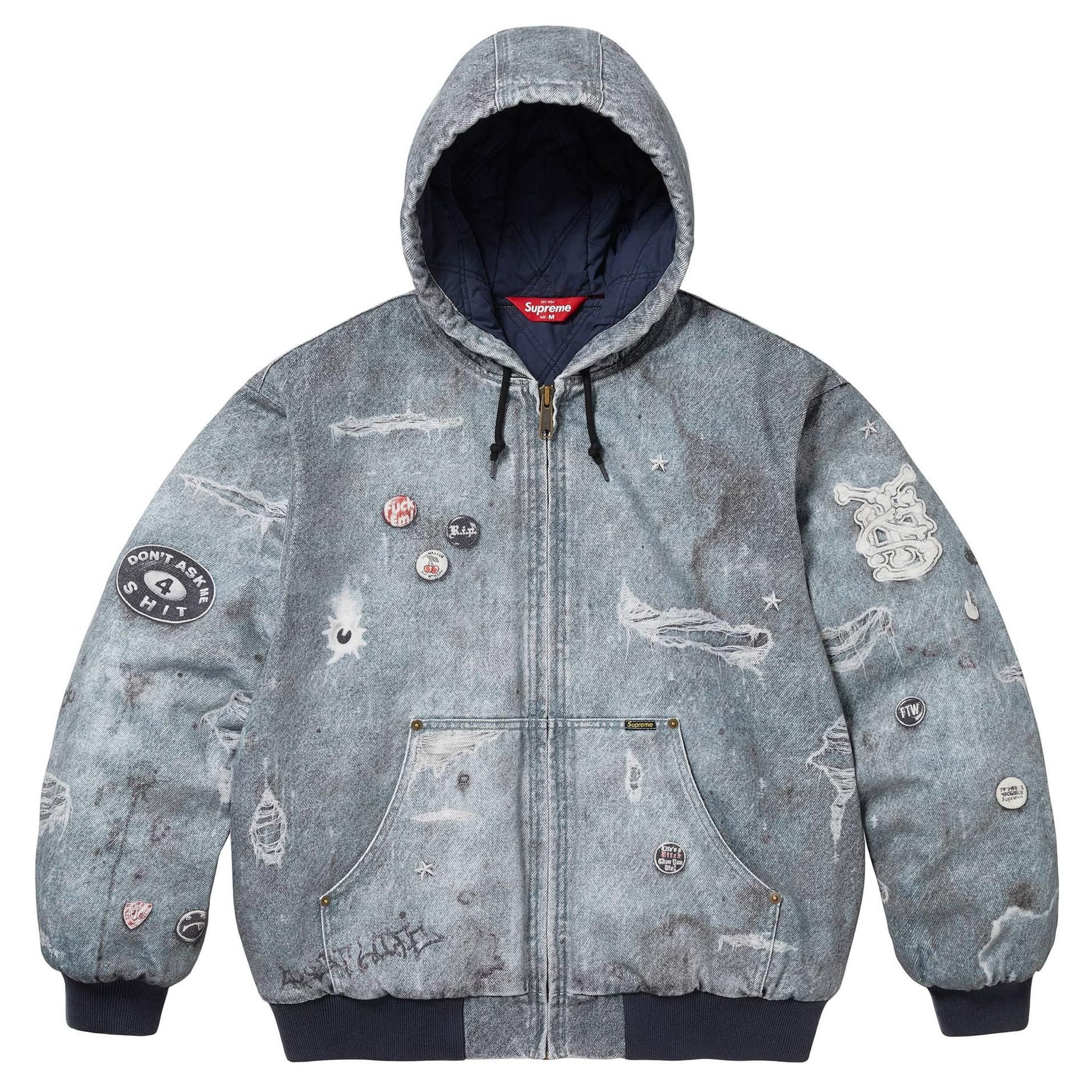 Supreme HJR TROMPE L'OEIL HOODED WORK JACKET — Jackets from Taobao