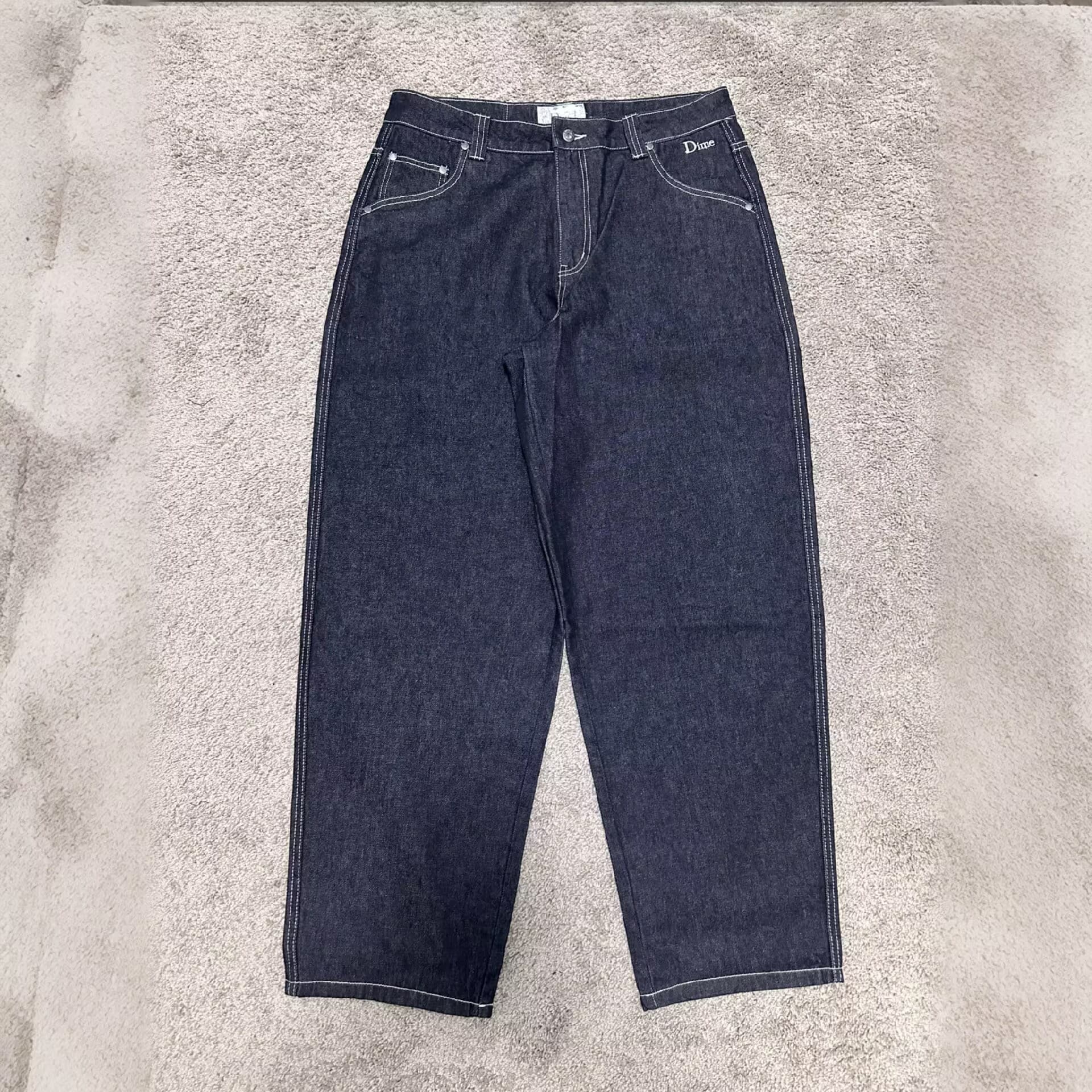DIME Classic Baggy Denim Black — Pants from Taobao