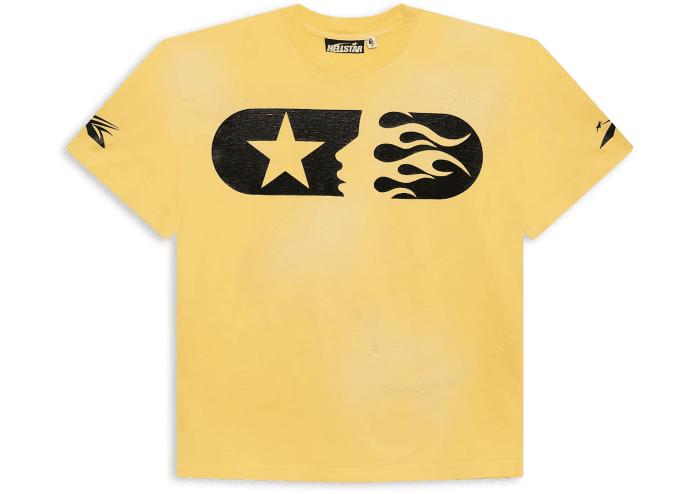 Hellstar Marathon T shirt Yellow — T-Shirts from Taobao
