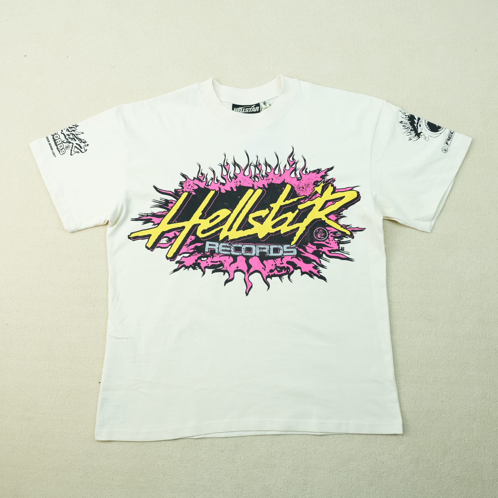 Hellstar Records White — T-Shirts from Taobao