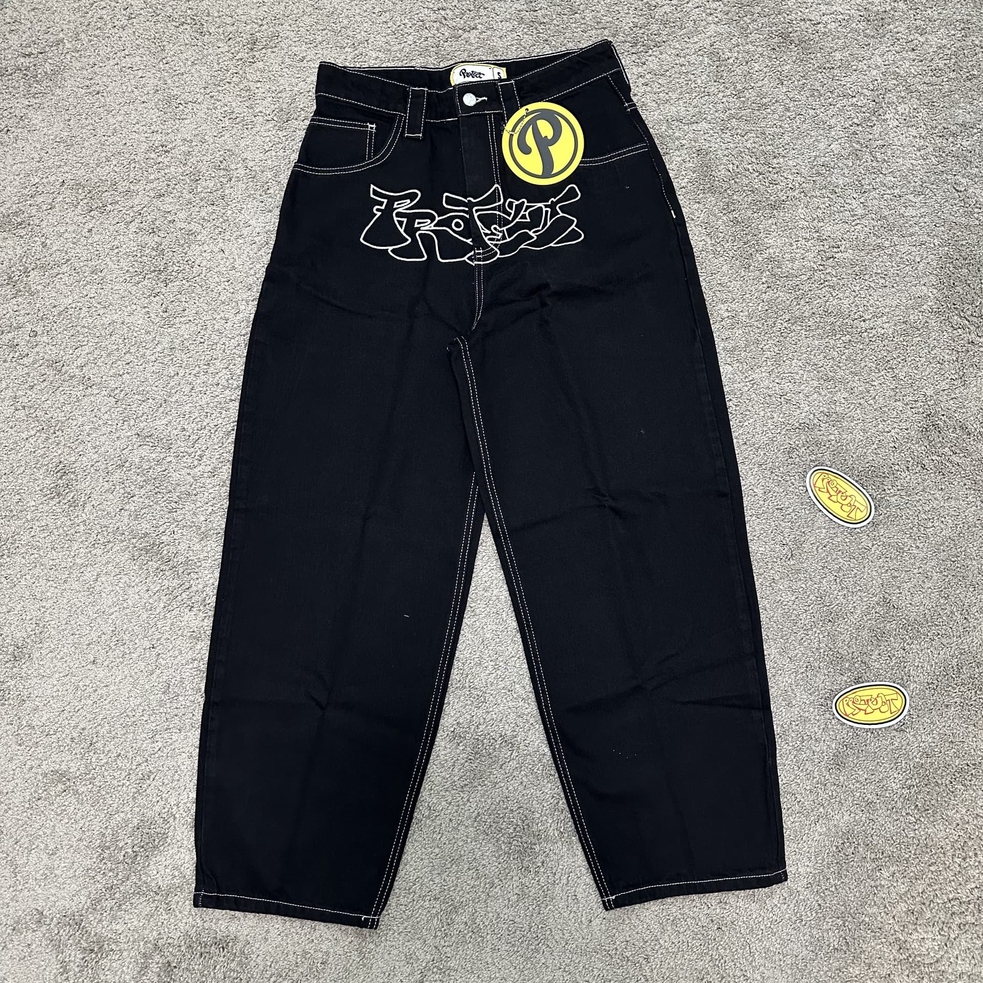 Protect Black Jeans — Pants from Taobao