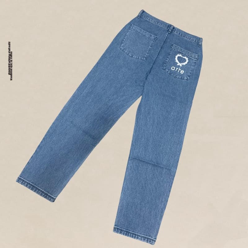 Arte 2024 Blue Denim — Pants from Taobao