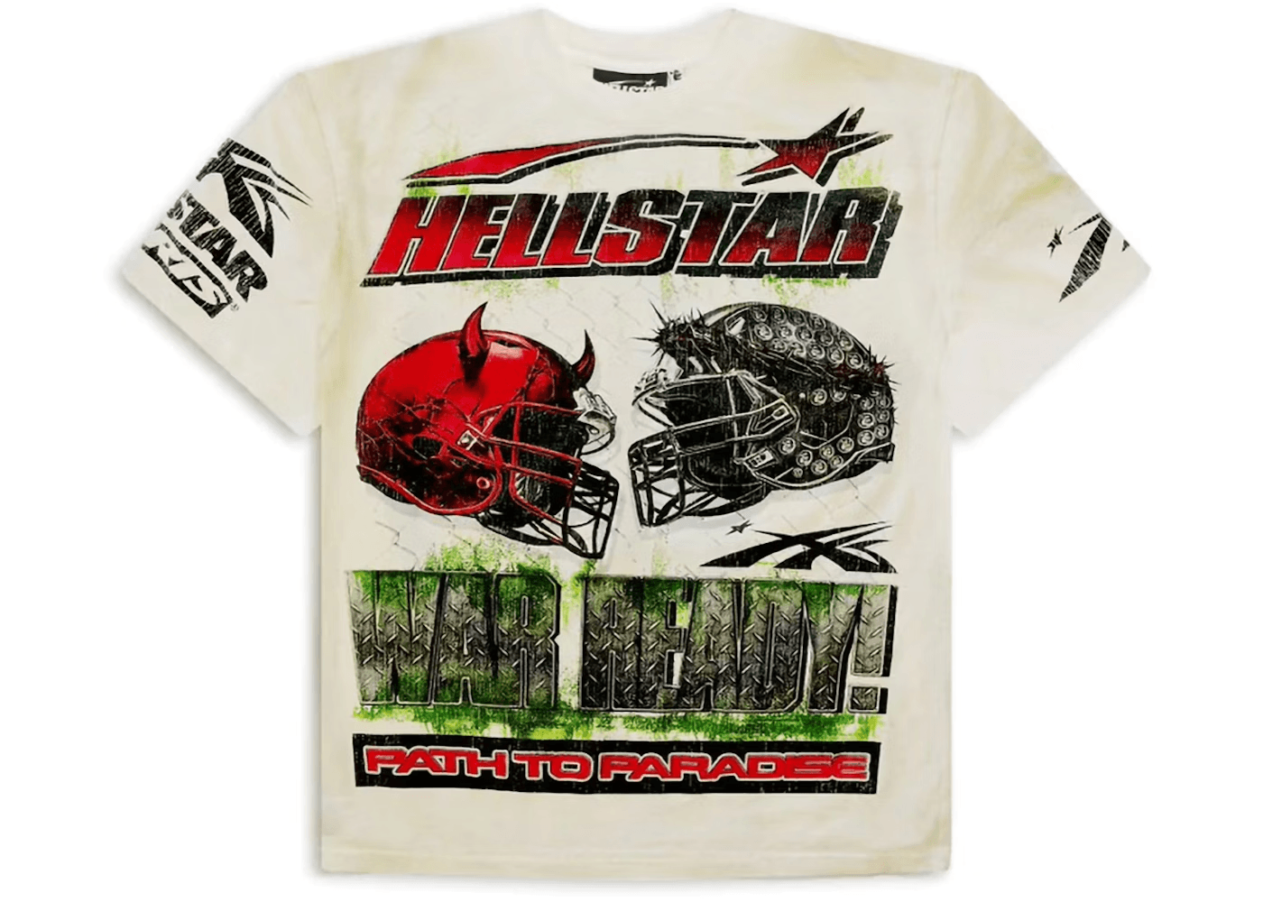 Hellstar War Ready! T shirt White — T-Shirts from Taobao