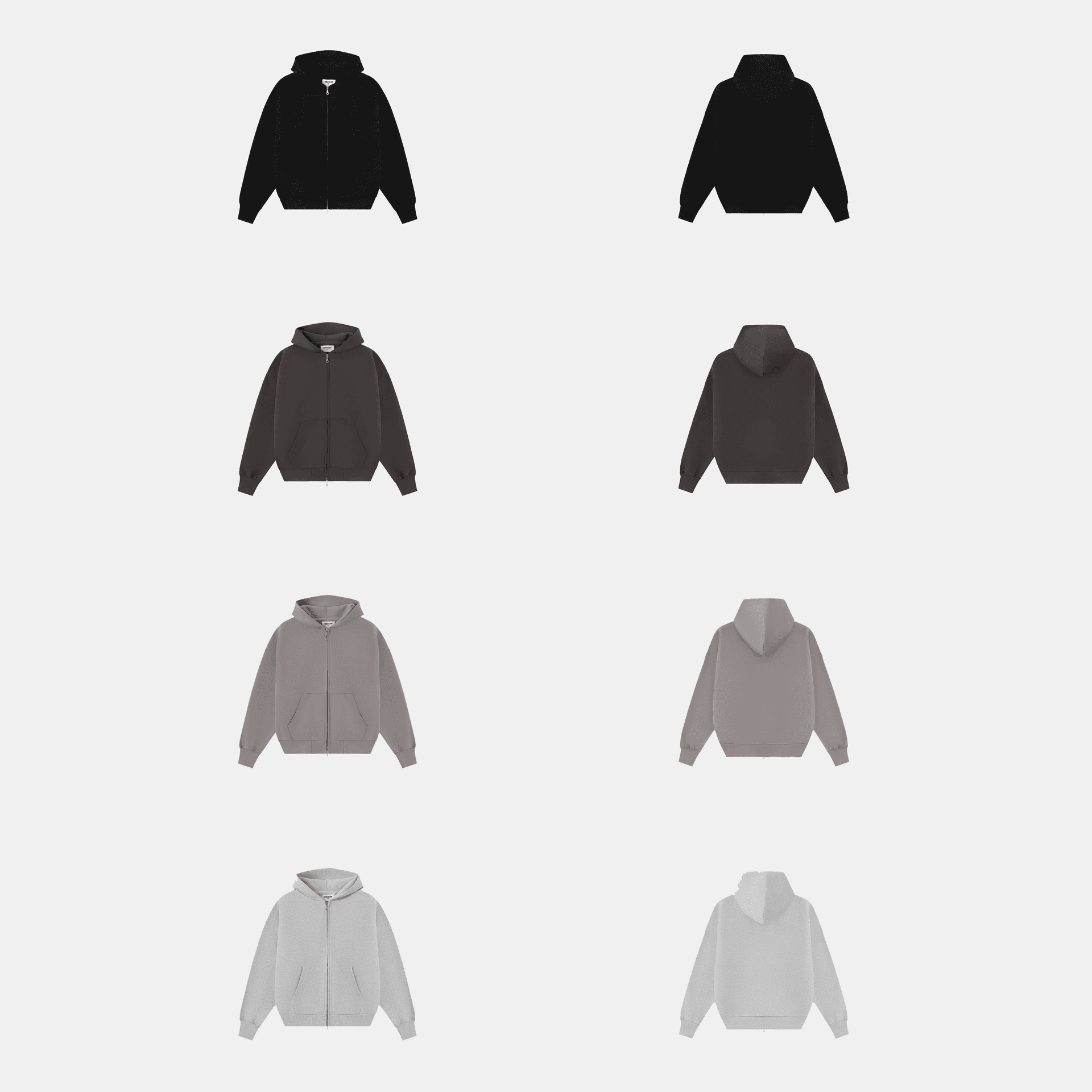 630gsm Union Kingdom Boxy Clean Fit Blank Zip up Hoodie — Accessories from Taobao