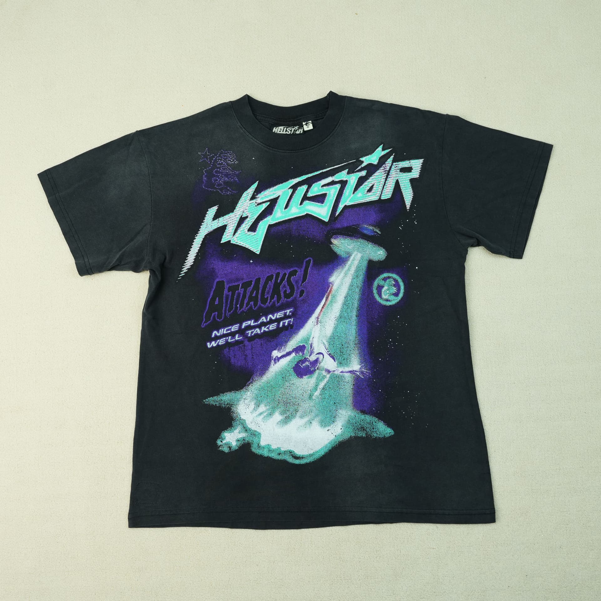 Hellstar Attacks Black — T-Shirts from Taobao