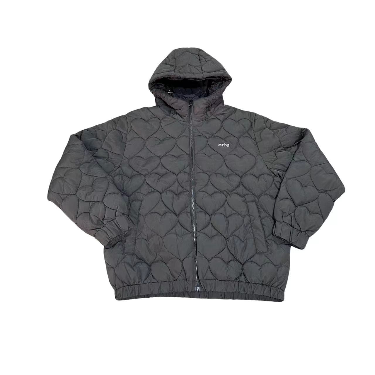 Arte Joey Heart Puffer Black — Jackets from Taobao