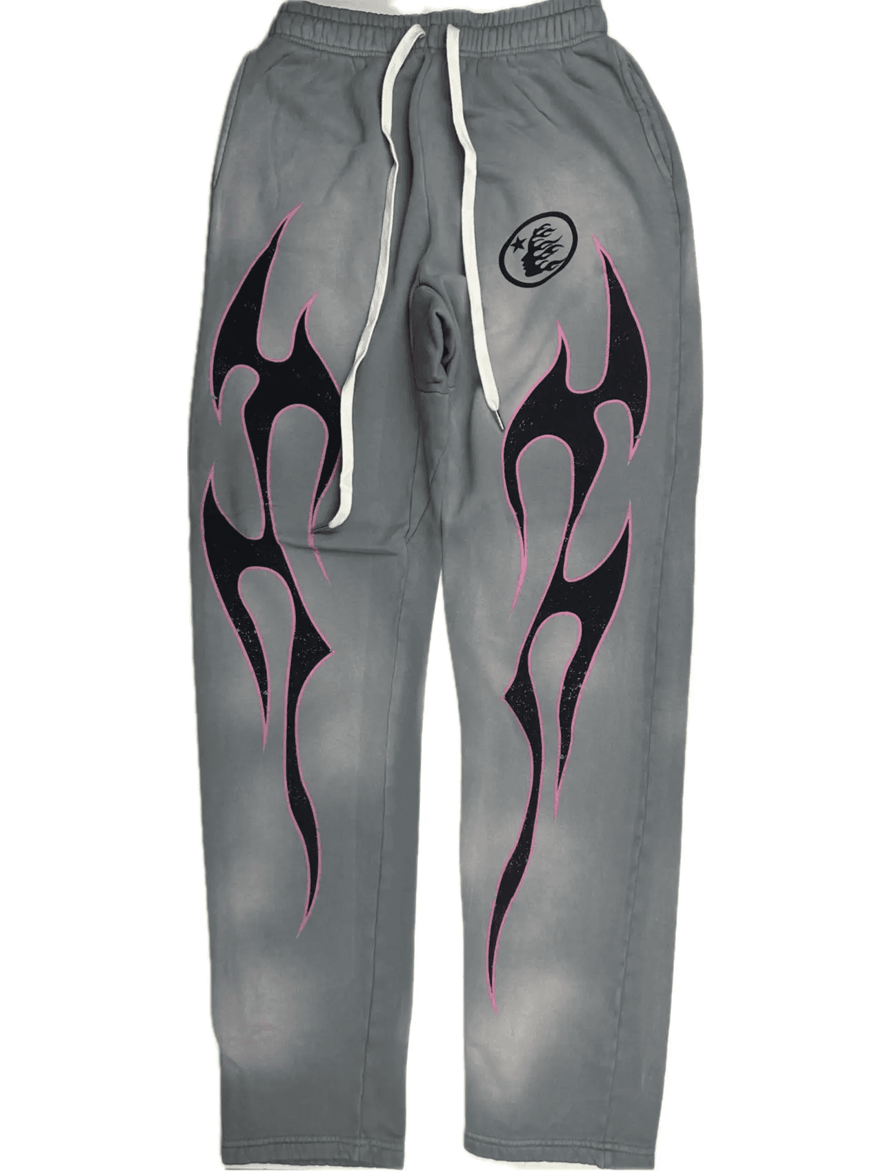 Hellstar Grey Future Flame — Pants from Taobao