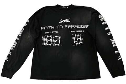 Hellstar Scoreboard L/S T shirtBlack — T-Shirts from Taobao