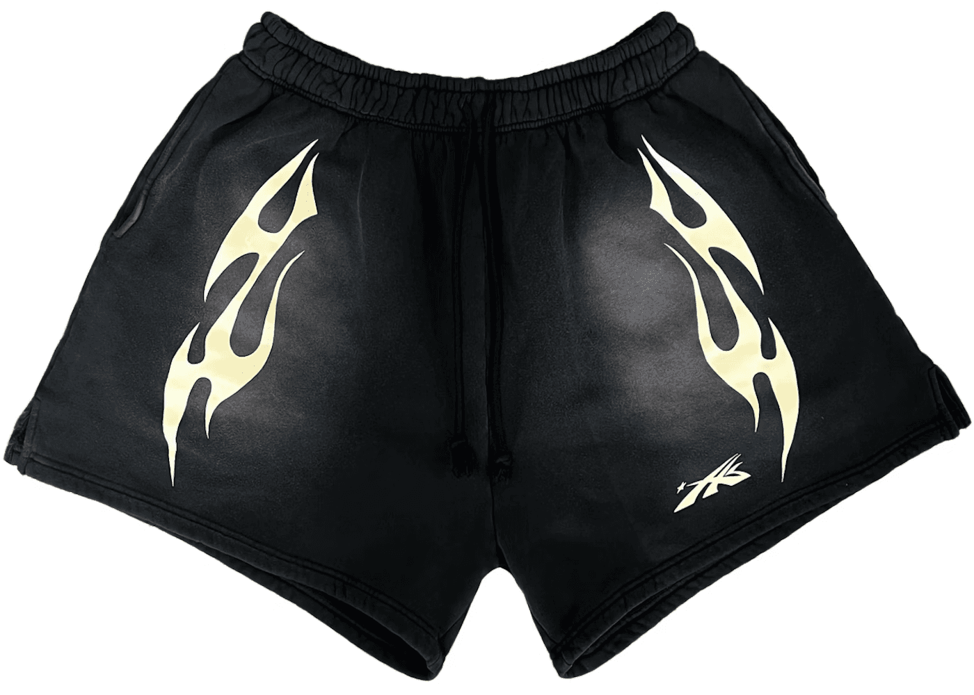 Hellstar Sports Flame Shorts Black — Shorts from Taobao